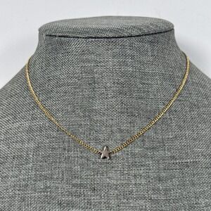 GF 12k 20 Chain Choker necklace with silver star 14"